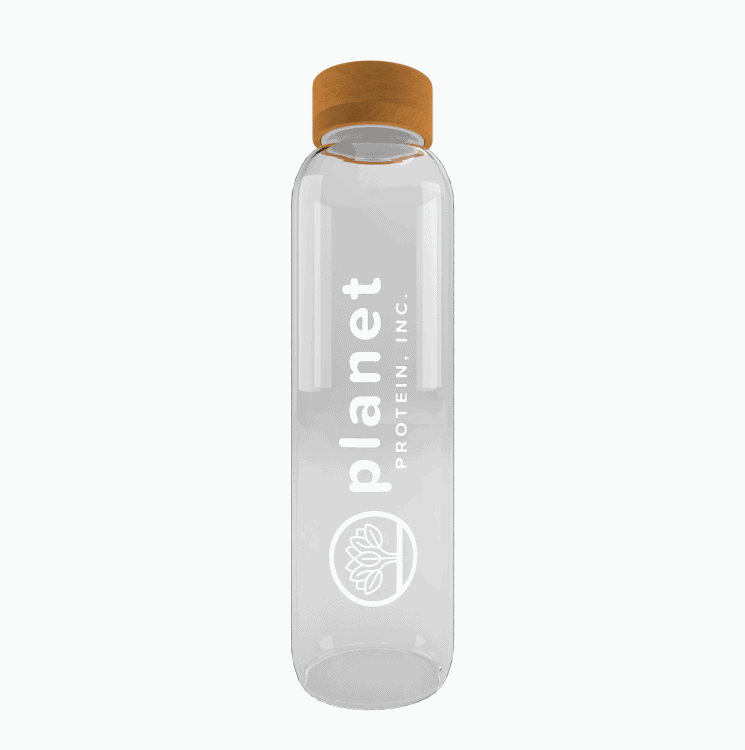 FREE Bamboo Glass Zero Waste Bottle (550ml) – Planet Protein, Inc.