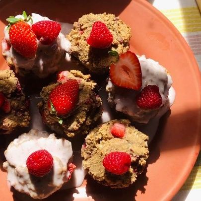 Strawberry Vanilla Magic Muffins