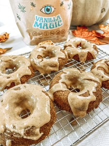 Pumpkin Maple Glazed Protein Doughnuts